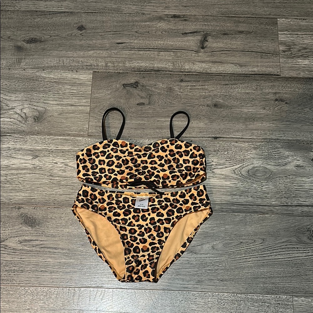 Art Class Leopard Print Kids Swim Set
